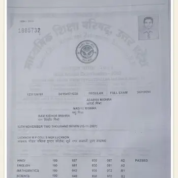 Adarsh Mishra Maths Home Tutor in Alambagh Lucknow with 3 Years Experience