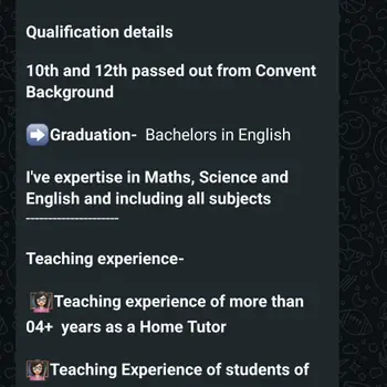 Anshika Mishra English Home Tutor in Jankipuram Lucknow with 4 Years Experience